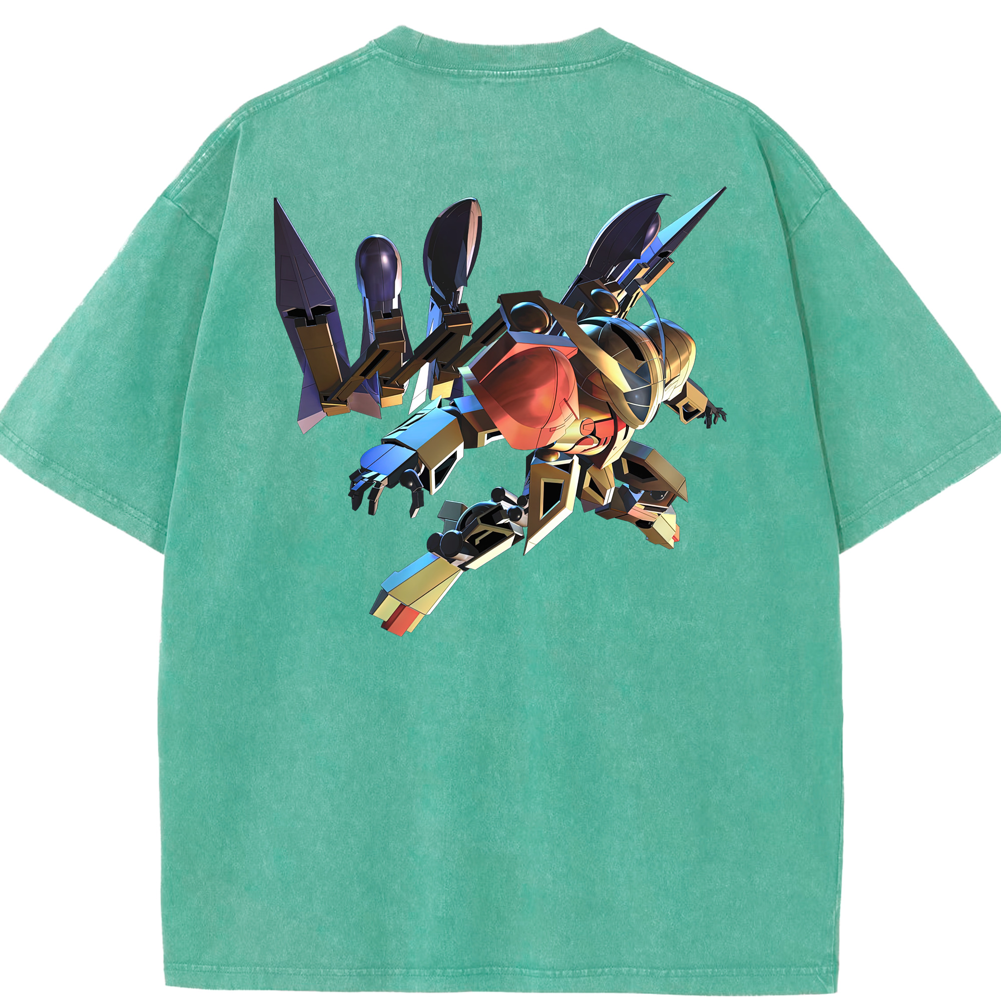 （画像用） 機動戦士ガンダム Mobile Suit Gundam 綿100% ヴィンテージ風 半袖Tシャツ（背面プリント）